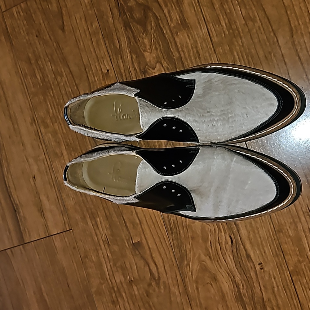 Flamingos mens dress shoes size 38 NWOT